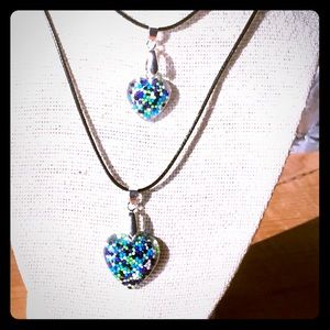 Galactic Candy Heart Necklace, L